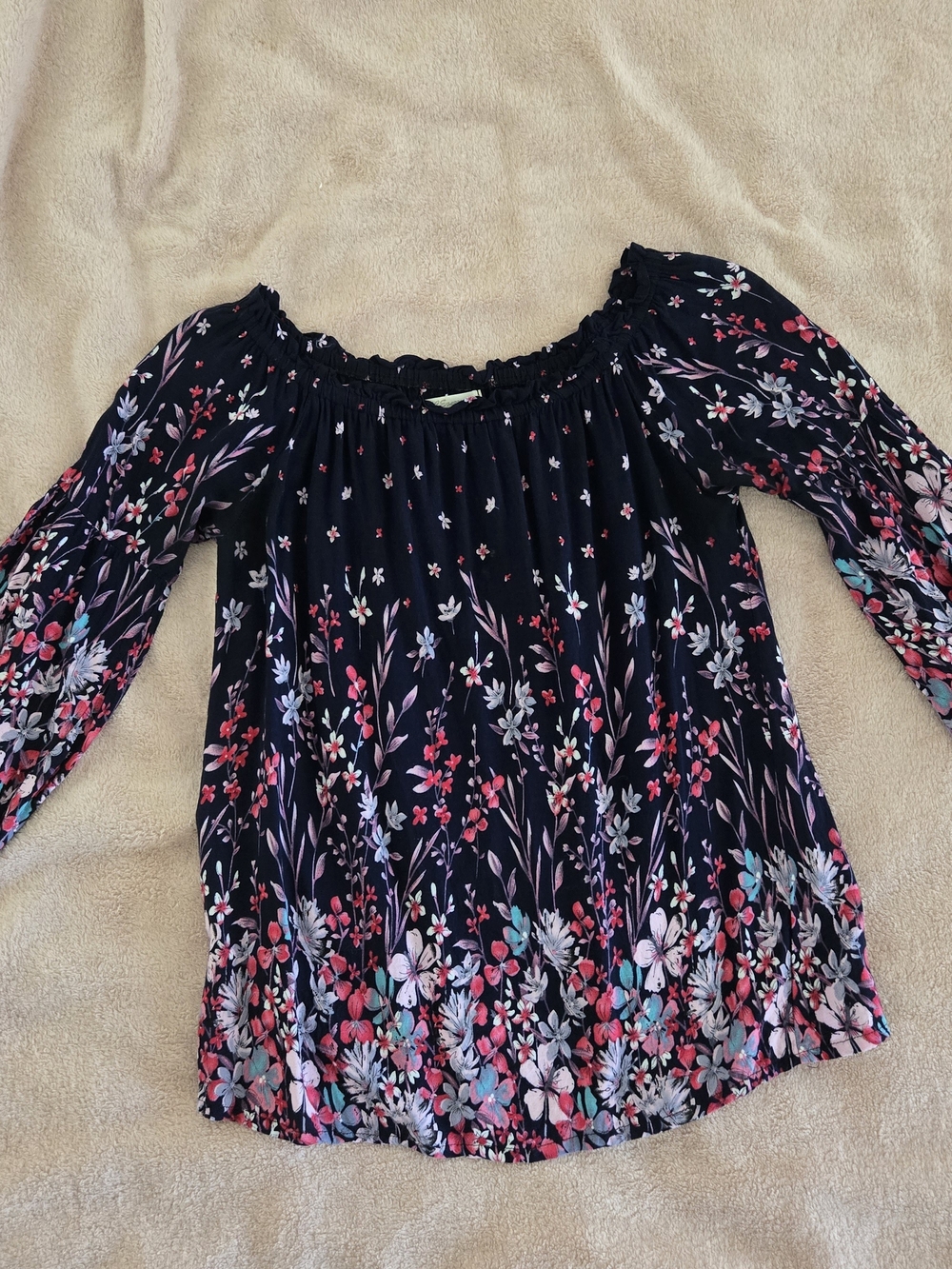 Women's Floral On/Off Shoulder Blouse